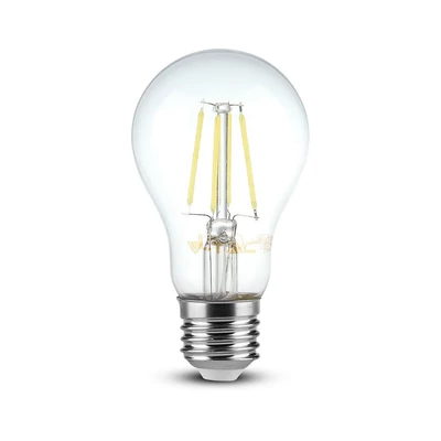 V-TAC 4W E27 meleg fehér filament LED égő - SKU 4259