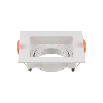 GU10 Fitting Square White