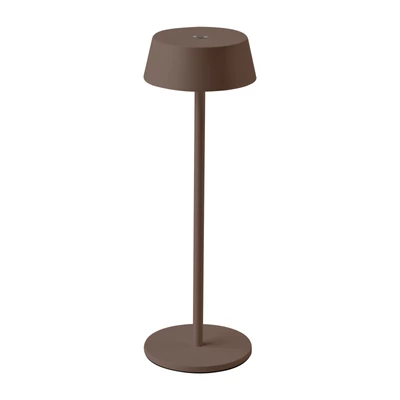 Corten table LED lamp, battery powered, 2W, touch dimmable, 3000K