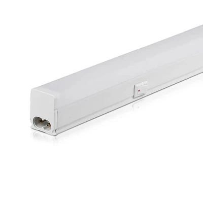 V-TAC LED lámpa 32cm T5 4W beépített kapcsolóval meleg fehér - SKU 689
