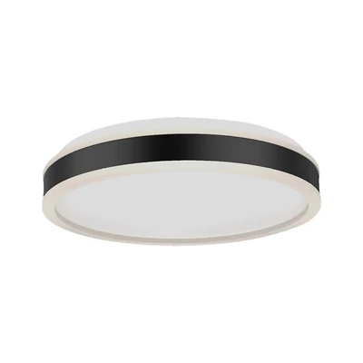 V-TAC mennyezeti kerek 42W lámpa, O50cm, fekete dísszel, természetes fehér, 100 Lm/W - SKU 6911