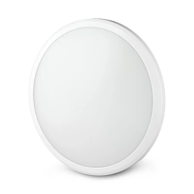 V-TAC 12W mennyezeti LED lámpa, mozgásérzékelővel, IP54, meleg fehér - SKU 937