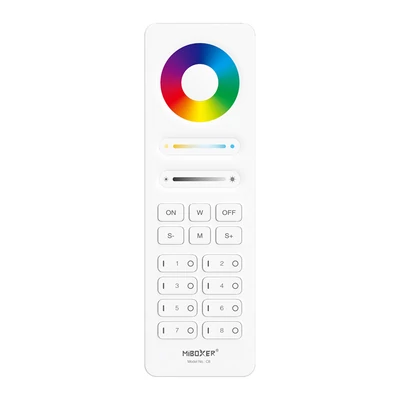 MiLight 8 zónás RGB+CCT fényerőszabályzó távirányító, fehér - C5-W