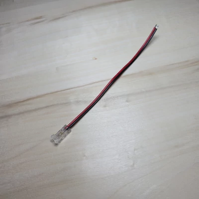 5mm egyszínű/2pin COB LED szalag betáp csatlakozó