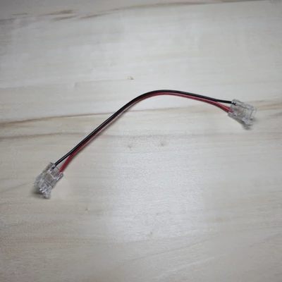 10mm egyszínű/2pin COB LED szalag flexibilis toldó csatlakozó
