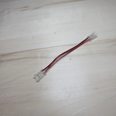 8mm egyszínű/2pin COB LED szalag flexibilis toldó csatlakozó