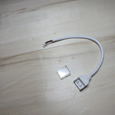 10mm Egyszínű/2pin betáp csatlakozó, vízmentes