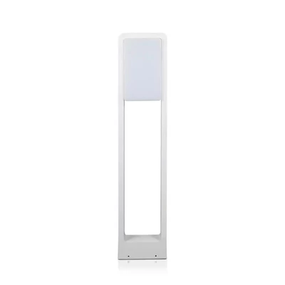 V-TAC 10W kültéri LED lámpa oszlop 80 cm, hideg fehér, fehér házzal - SKU 20118