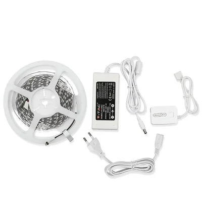 V-TAC 10W okos LED szalag szett, 5m, RGB+W - SKU 2584