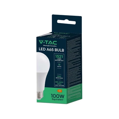 LED Bulb - 15W A65 Е27 Thermoplastic 6500K