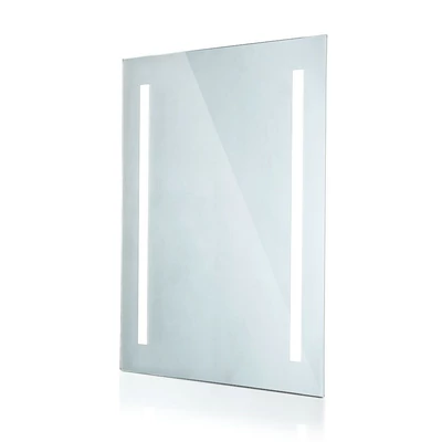 4W LED Mirror Light Rectangle Chrome With Pull Cord Switch 500*390*35mm IP44 Anti Fog 6400K + 13W Heater