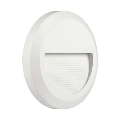 V-TAC 2W fehér LED lépcsővilágítás, kerek, IP65, meleg fehér - SKU 211315