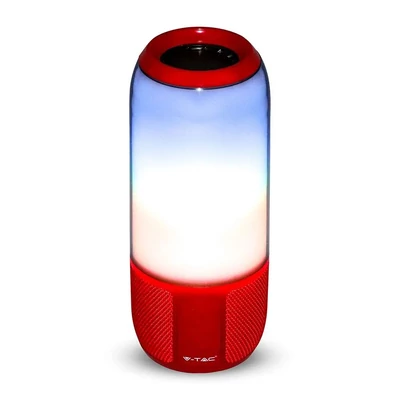 2*3W LED Bluetooth Speaker With USB&amp;TF Card Slot Red