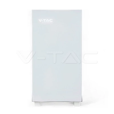 V-TAC 5.12kWh álló lítium akkumulátor, IP20, fehér - SKU 12278