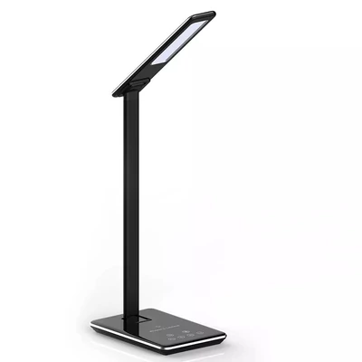V-TAC 5W fekete dimmelhető asztali LED lámpa, változtatható színhőmérséklet - SKU 8600