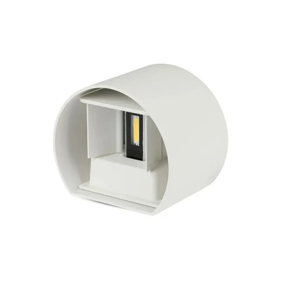 6W Wall Lamp With Bridglux Chip White Body Round IP65 4000K