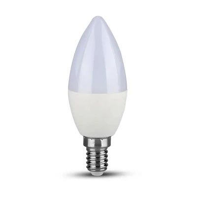 LED Bulb - SAMSUNG CHIP 7W E14 Plastic Candle 3000K