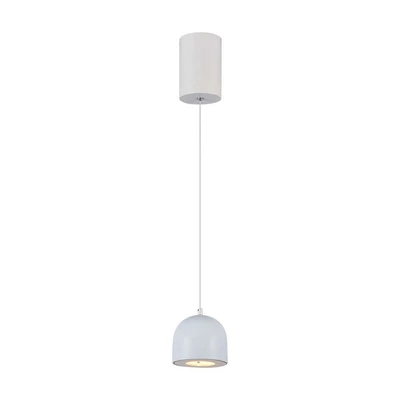 V-TAC 8.5W gömbcsillár, 120°, fehér házzal, meleg fehér, 100 Lm/W - SKU 7993