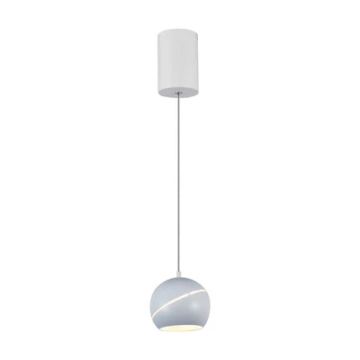 V-TAC 8.5W gömbcsillár, fehér házzal, érintéssel vezérelhető, meleg fehér, 100 Lm/W - SKU 8002