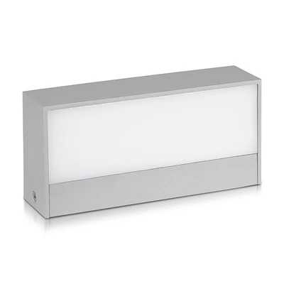 V-TAC 9W kültéri, téglatest alakú, fali LED lámpa természetes fehér - SKU 8240
