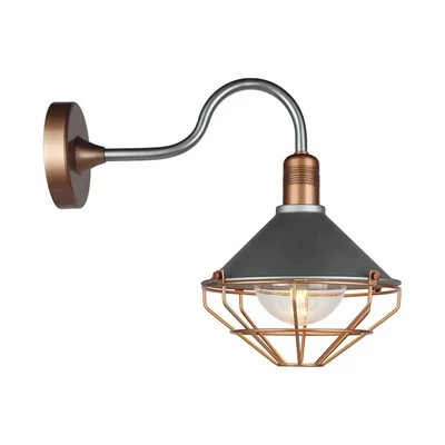 Wall Lamp Matt Rose Gold Down IP65