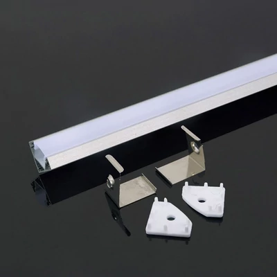 Led Strip Mounting Kit With Diffuser Aluminum 2000* 19*19MM Milky