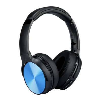 Bluetooth Wireless Headphone With Rotable Head 500mAh Blue W/BAG