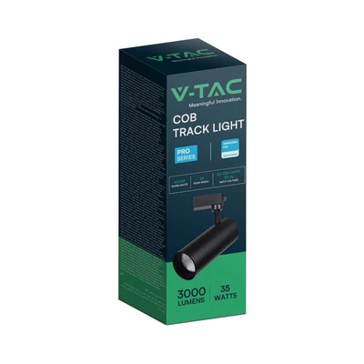 V-TAC COB LED sínes spotlámpa állítható 35W CRI&gt;90 természetes fehér - SKU 20486