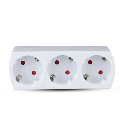 3 Outlet Power Adapter With Earth Contact 16A 250V ( Label + Polybag With Headcard )
