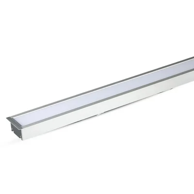 LED Linear Light SAMSUNG CHIP - 40W Recessed Silver Body 4000K 1211x70x35mm