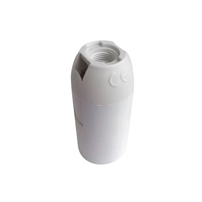 E14 LAMP HOLDER  (POLYBAG+CARD) - WHITE