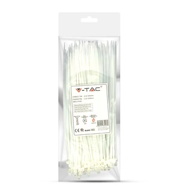 Cable Tie - 2.5* 200mm White 100pcs/Pack