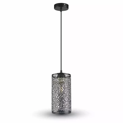 Pendant Light Matt Black With Black Canopy