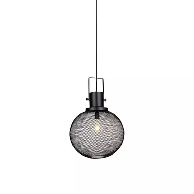 Pendant Light Black Metal Globe  Ф300мм