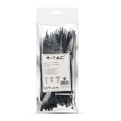 Cable Tie - 2.5*150mm Black 100pcs/Pack