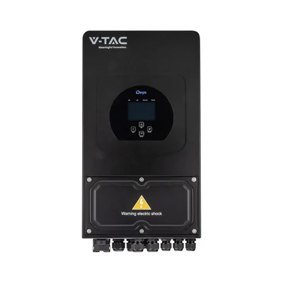 V-TAC feketeházas háromfázisú Deye SUN-10K-SG04LP3-EU, 10kW hibrid napelem inverter - SKU 12307
