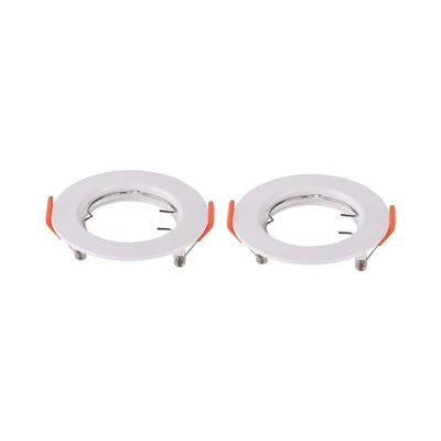 GU10 Fitting Round White 2pcs/pack