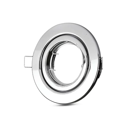 GU10 Housing Round Movable Chrome