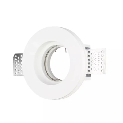 GU10 Fitting Round Gypsum ф103White -