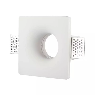 GU10 Fitting Square Gypsum White