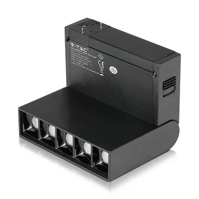V-TAC LED dönthető spotlámpa mágneses sínhez 10W CRI&gt;90 UGR&lt;19 meleg fehér - SKU 7962
