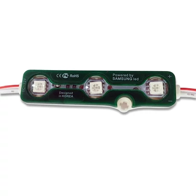 LED Module 3SMD Chips SMD5050 Green IP67