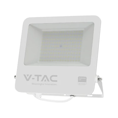 V-TAC LED reflektor 100W, hideg fehér, fehér házzal - SKU 23443