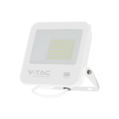 V-TAC PRO LED reflektor 50W természetes fehér, fehér házzal - SKU 23689