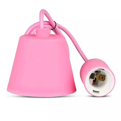 E27 Pendant Holder Pink Body