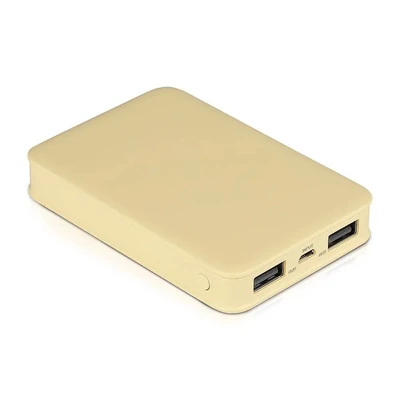 V-TAC sárga, 5000mAh powerbank, jelzőfénnyel - SKU 8196
