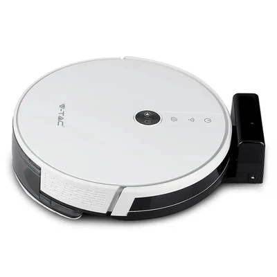 V-TAC Smart - okostelefonról irányítható, fehér robotporszívó - SKU 8649