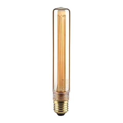 V-TAC Vintage 2W borostyán E27 ART filament T30 LED égő, 1800K - SKU 217473