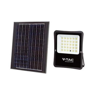 Solar LED Floodlight, 2400 Lumen, 6500K, with remote