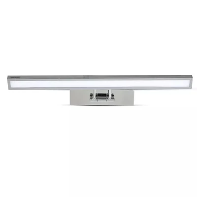 V-TAC 8W beltéri króm fali LED lámpa, tükör-/képvilágítás, természetes fehér - SKU 3900